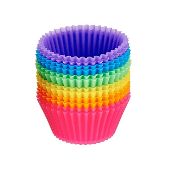 Reusable Homemade Mini Food Grade Silicone Cake Mold Muffin Cup Silicone Mold for Baking Pastry