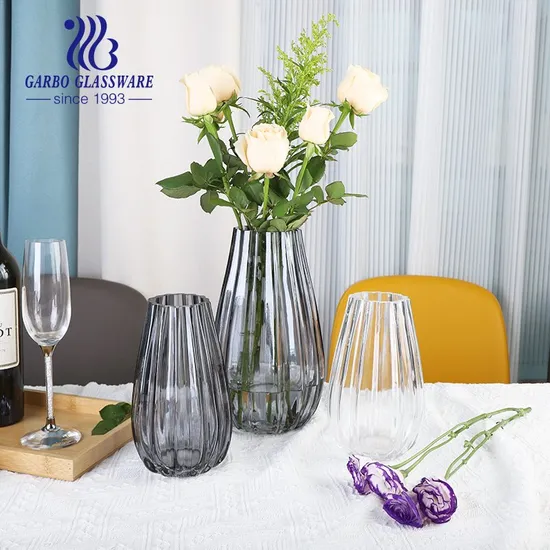 Transparent Flower Glass Vase Decorative Wedding Party Home Decoration Centerpiece