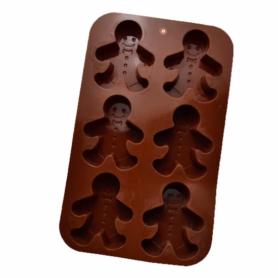 Christmas Gingerbread Silicone Mold DIY Ice Tray Chocolate Biscuit Mold Baking Tools Cake Decoration Accessories