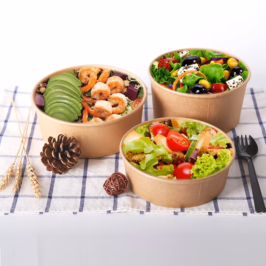 Paper Salad Bowl with Lid 500ml